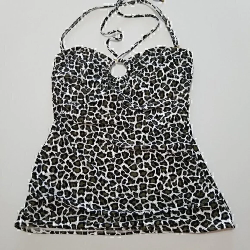 MICHAEL Michael Kors Swim Animal Print Tankini Size M